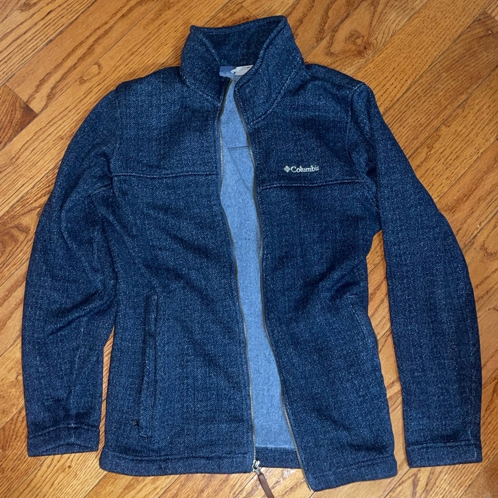 Columbia Men's Dark Blue full zip up Jacket size medium men’s